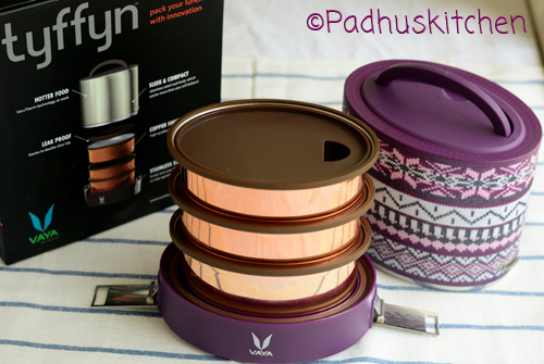 Vaya Tiffin Boxes-The Vaya Tyffyn-Premium Lunch Box-A Review - Padhuskitchen