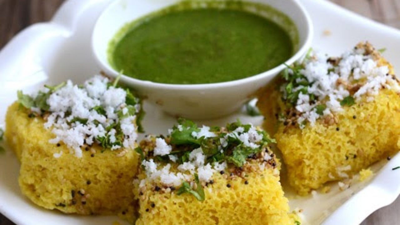 Dhokla Recipe Instant Dhokla Recipe And Green Chutney Padhuskitchen